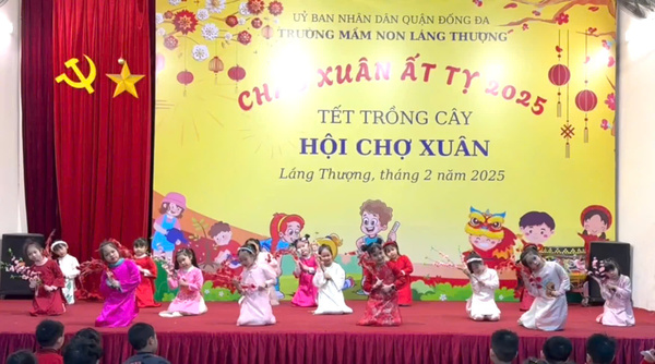 TRƯỜNG MẦM NON LÁNG THƯỢNG  TƯNG BỪNG TỔ CHỨC HỘI CHỢ XUÂN 2025