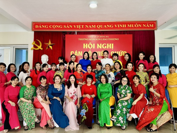TRƯỜNG MẦM NON LÁNG THƯỢNG TỔ CHỨC HỘI NGHỊ CÁN BỘ, VIÊN CHỨC NĂM HỌC 2023 - 2024