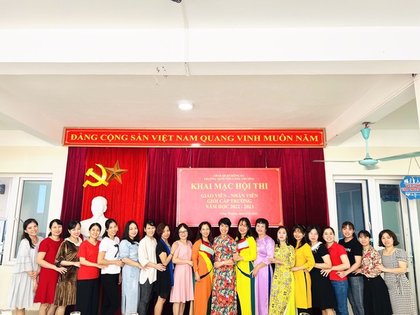 TRƯỜNG MẦM NON LÁNG THƯỢNG KHAI MẠC HỘI THI GIÁO VIÊN DẠY GIỎI, NHÂN VIÊN NUÔI DƯỠNG GIỎI CẤP TRƯỜNG NĂM HỌC 2022-2023